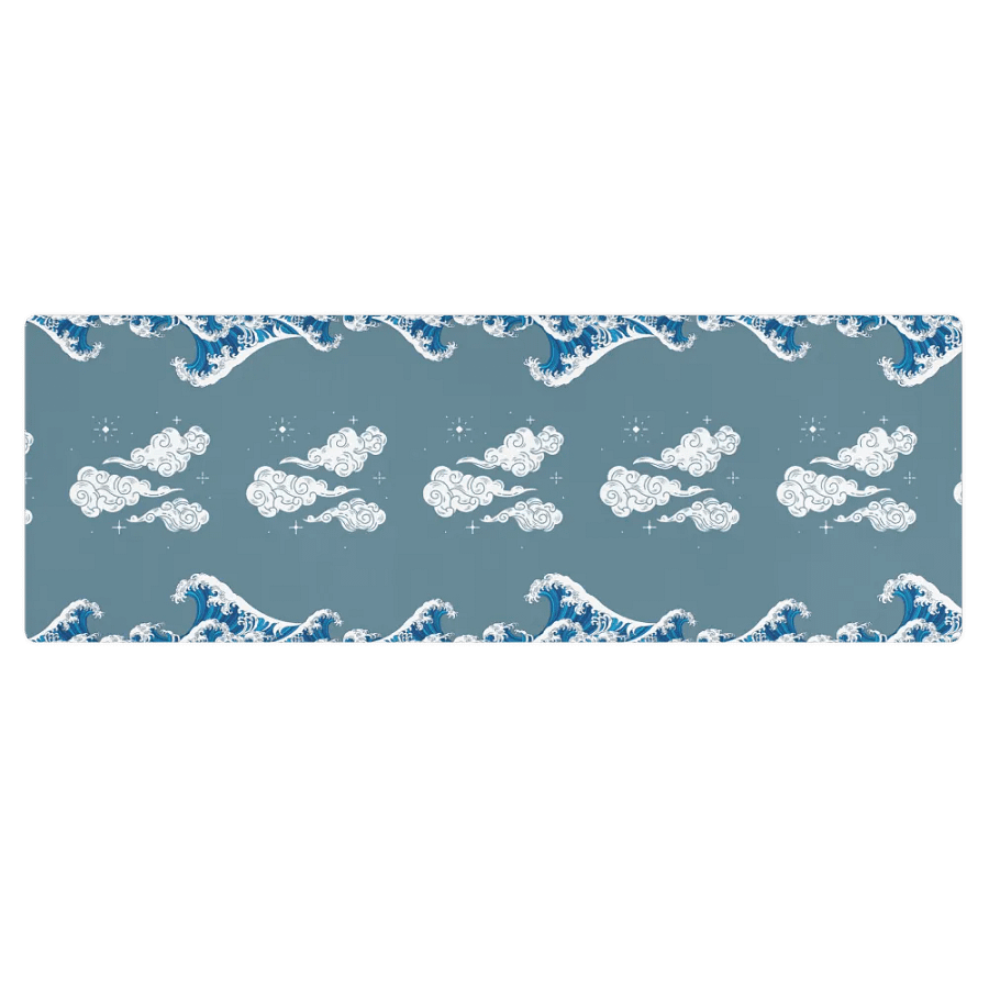 Japanese Waves And Clouds Yoga Mat product image (1)