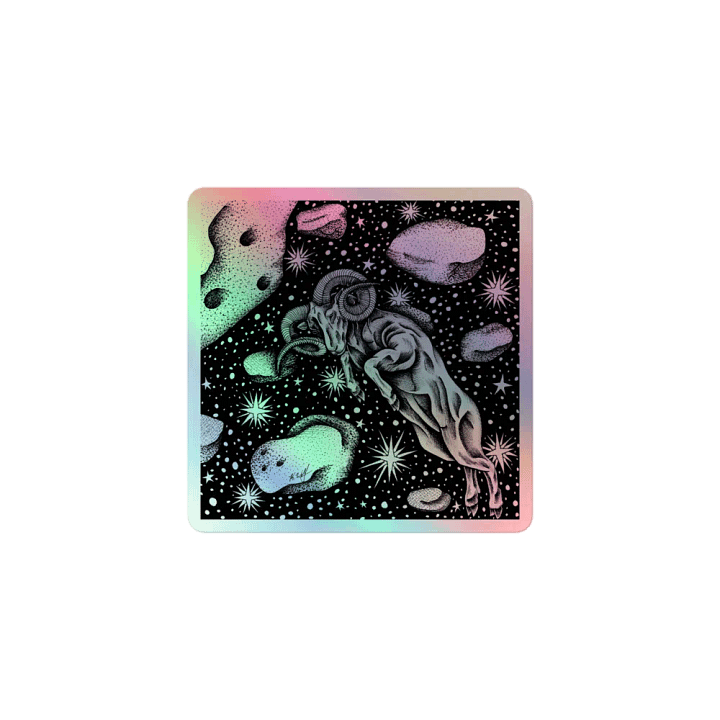 Aries Zodiac, Holographic Sticker Sheet product image (1)