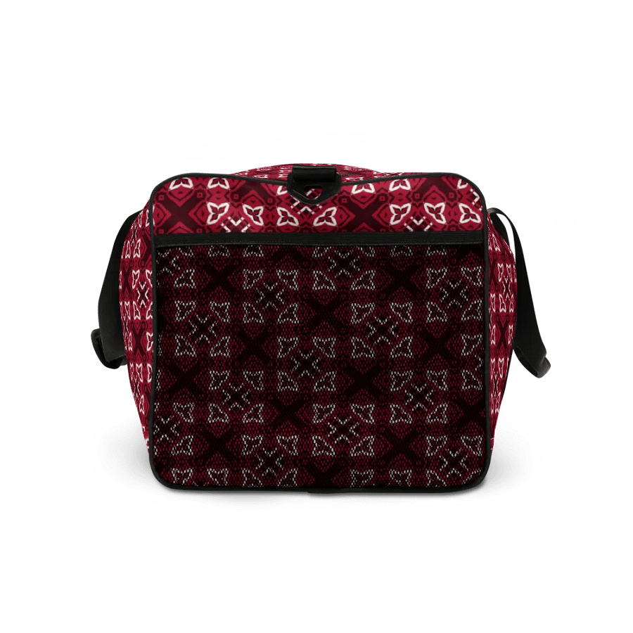 Crimson Geometric Symmetry Duffle Bag product image (8)