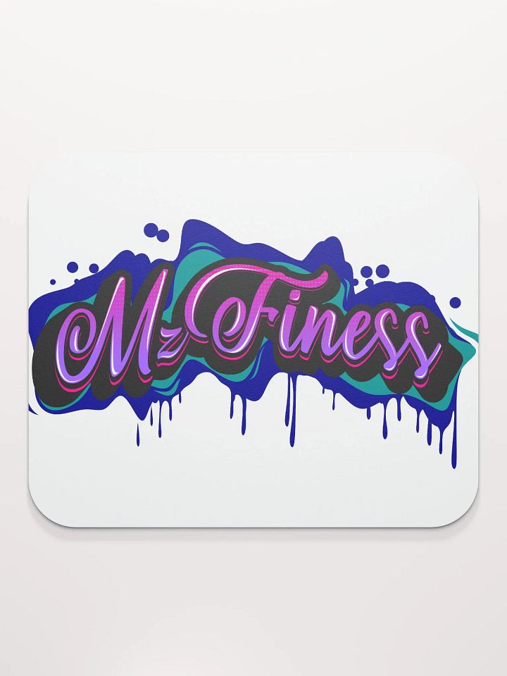 Neon MzFiness Logo Mouse Pad product image (2)