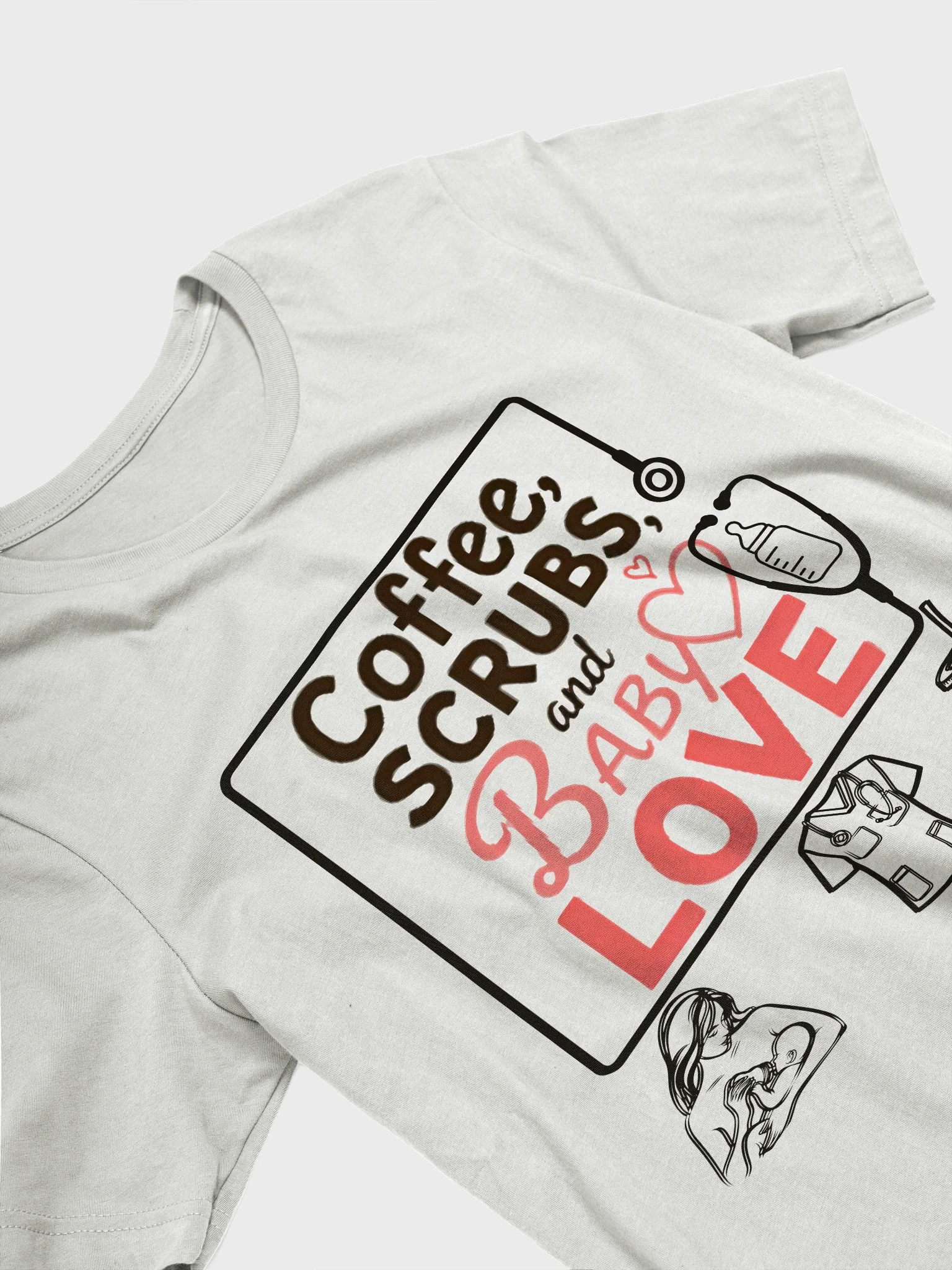 Heartfelt Medical Scrubs T-Shirt product image (27)