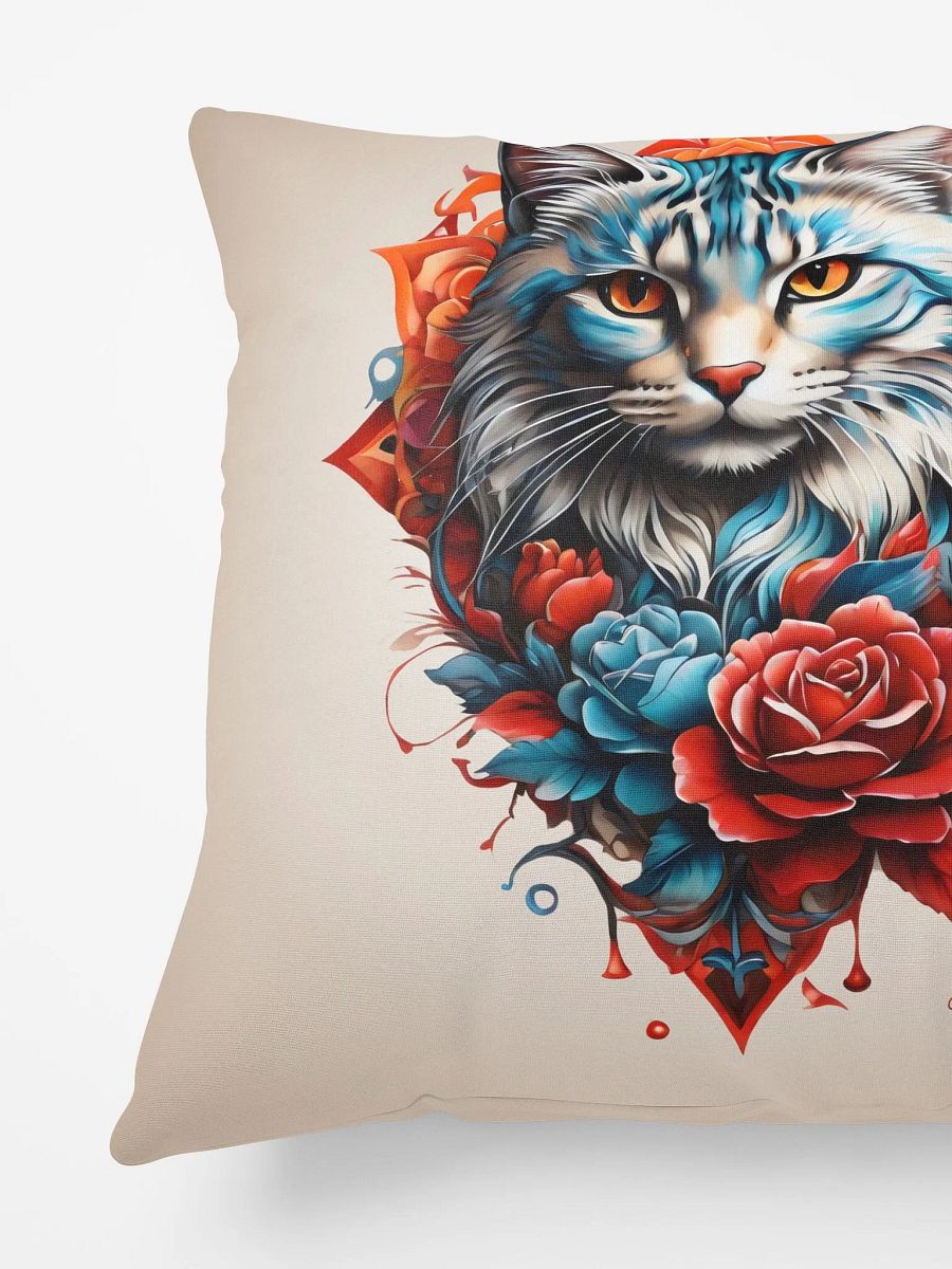 Regal Cat & Roses pillow product image (5)
