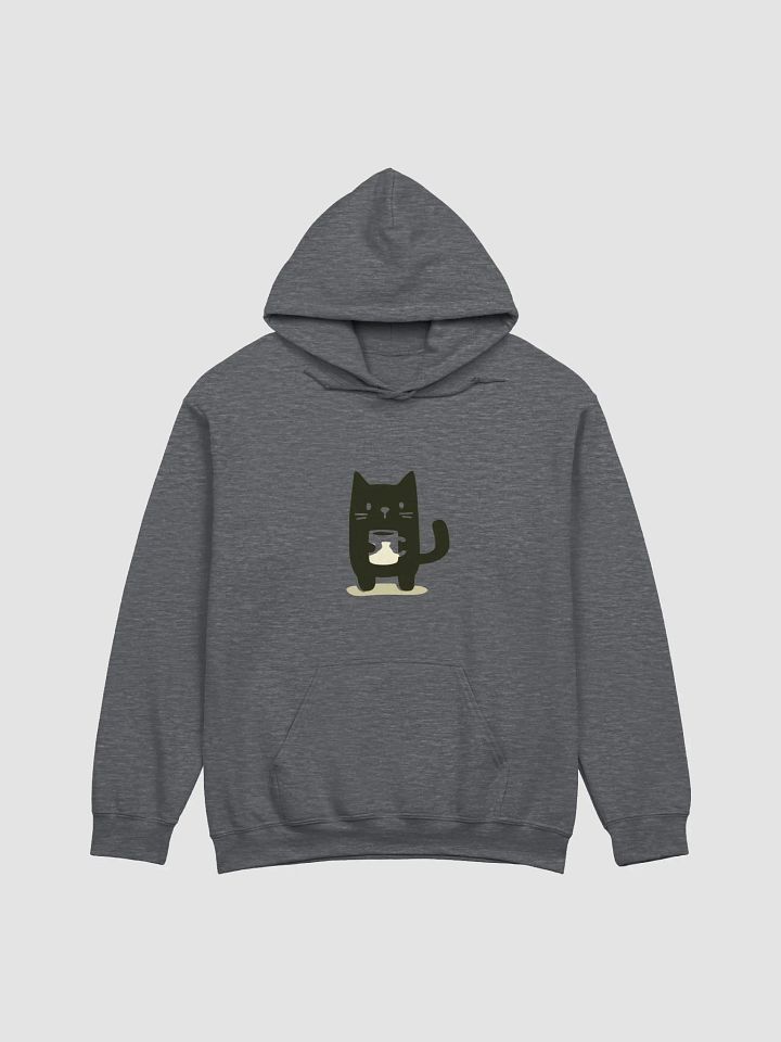 Cute Cat Holding Cup Hoodie product image (8)
