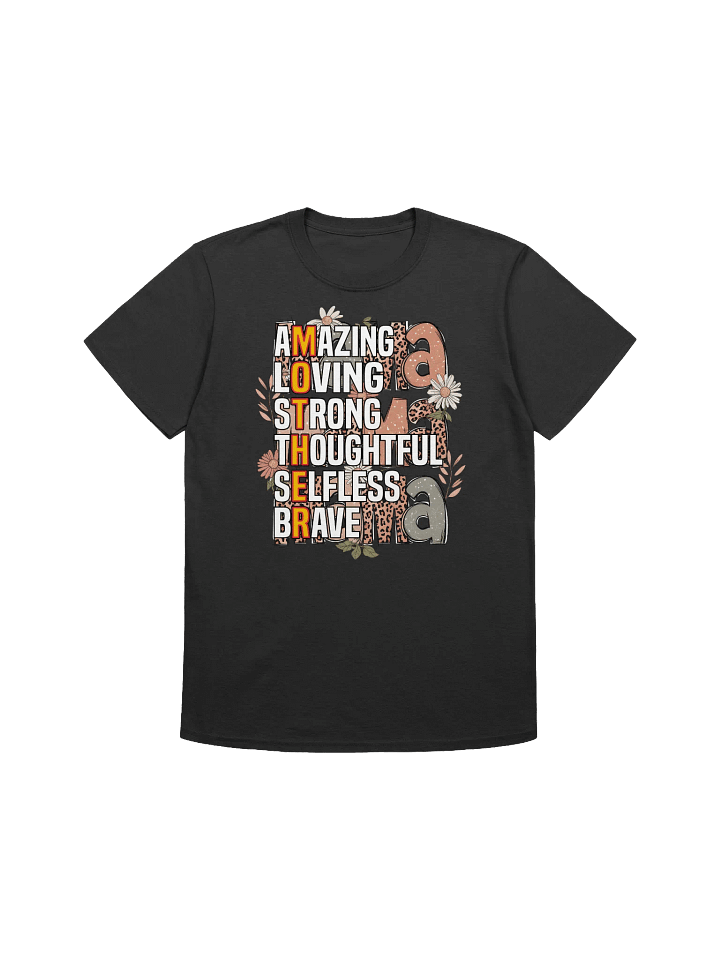 Amazing Mama - Positive Mother Adjectives Graphic T-Shirt product image (1)
