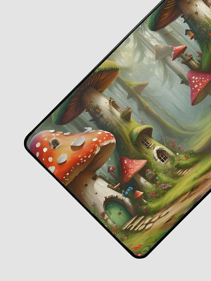 Desk Mat (31.5x15.5 inches) - Colorful Toadstool Village product image (2)
