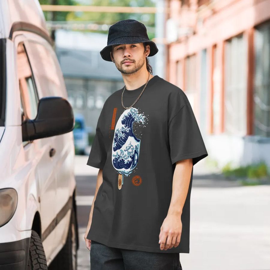 Great Wave Ice Cream - Oversized Tee product image (6)
