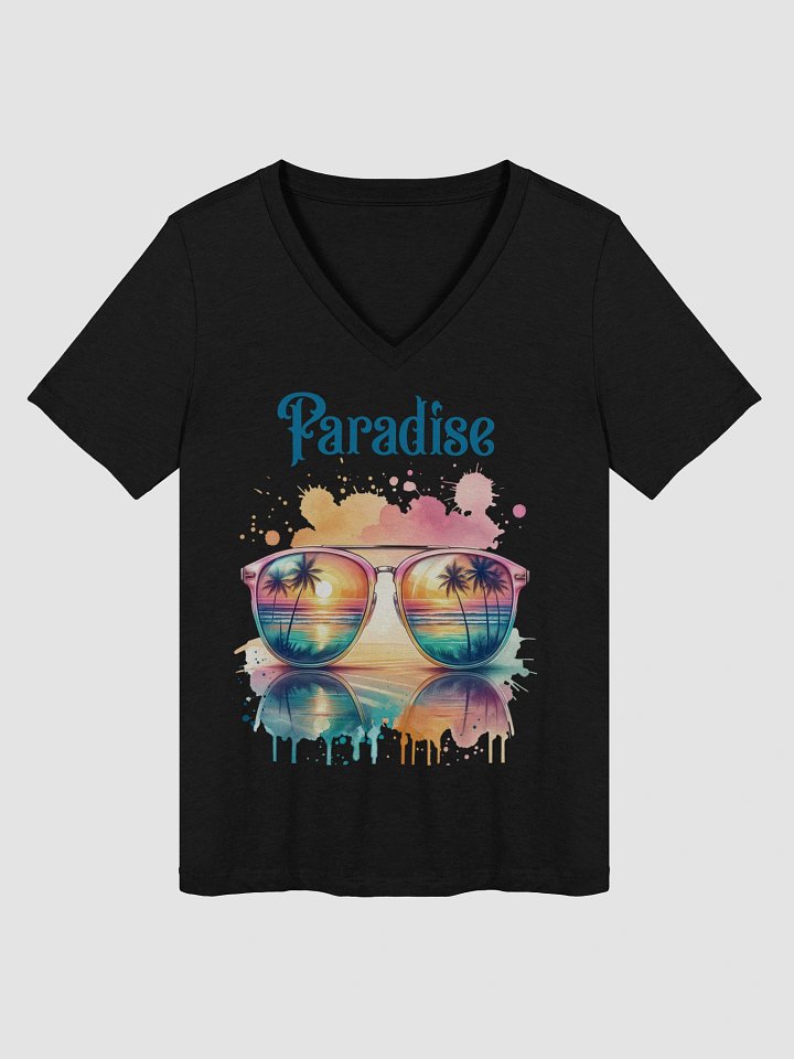 Tropical Paradise Womans V-Neck Tee product image (2)