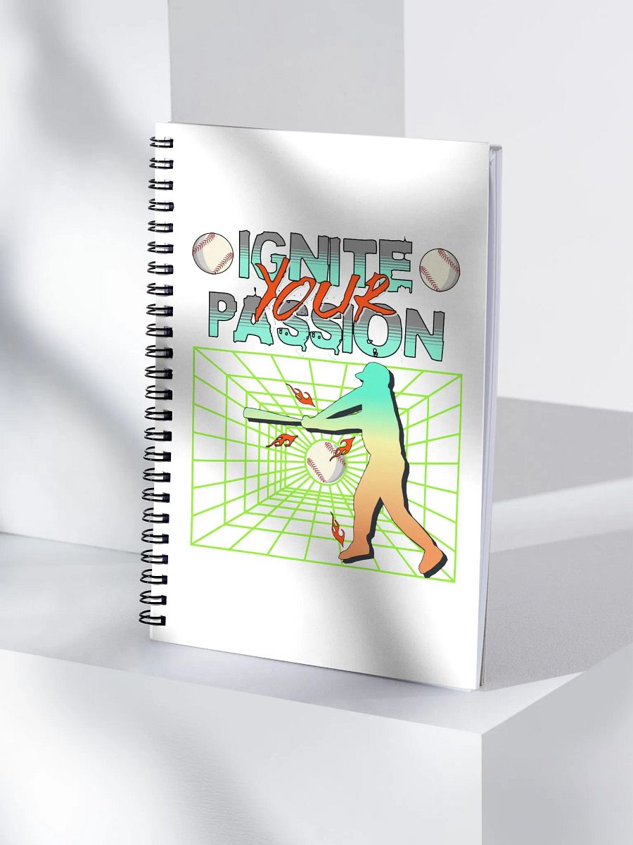Ignite Your Passion Baseball Spiral Notebook product image (2)