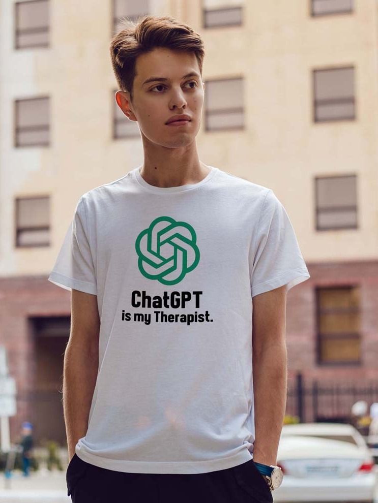 AI T-Shirt: ChatGPT is My Therapist. product image (1)