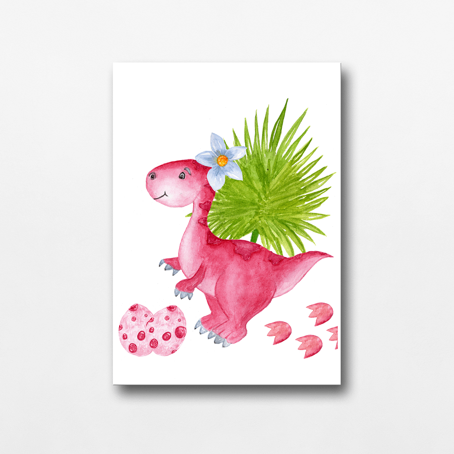 Watercolour Dinosaur Nursery Prints product image (8)
