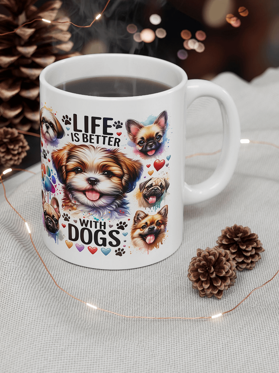 Life Is Better With Dogs Pawsitively Vibrant Mug product image (4)