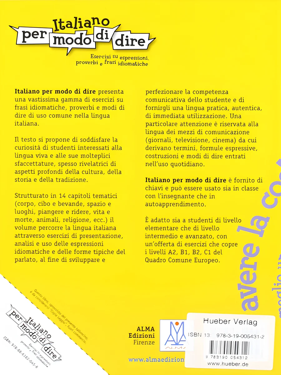 Italiano per modo di dire: Esercizi su espressioni, proverbi e frasi idiomatiche product image (2)