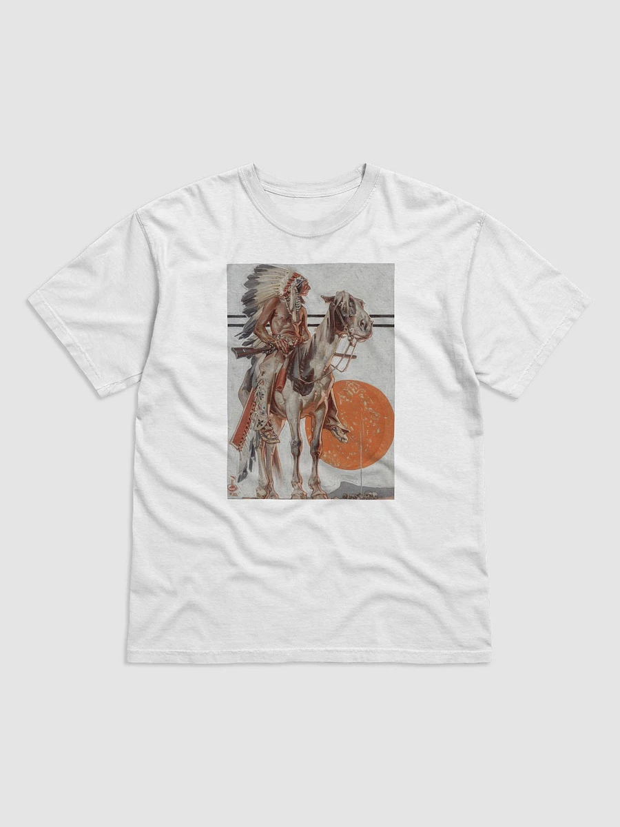 Indian With Campfire Below by J.C. Leyendecker (1923) - T-Shirt product image (1)