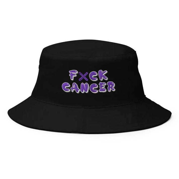 FXCK Cancer Bowl Hat Stitched product image (1)