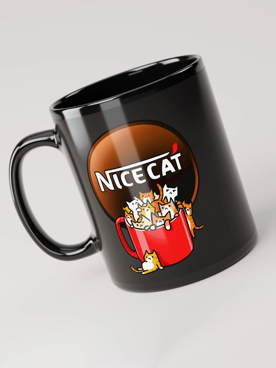 NiceCat Mug (Black) product image (3)