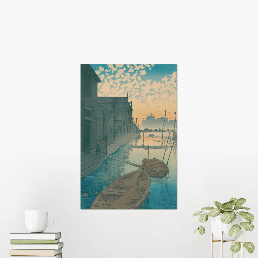 Dawn at Daikon Gashi Riverbank - Kawase Hasui product image (2)