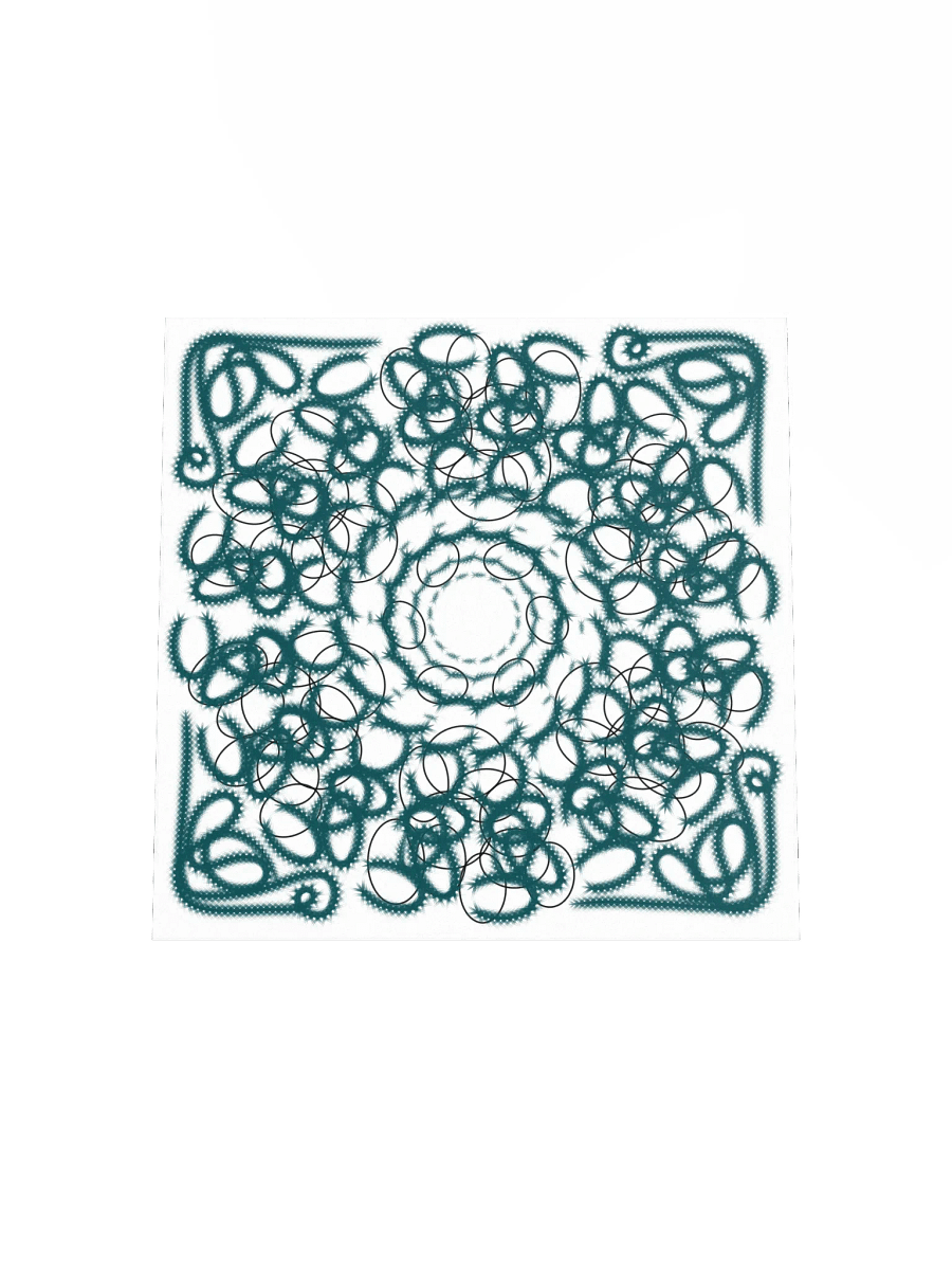 Geometric green and White focus Poster product image (4)
