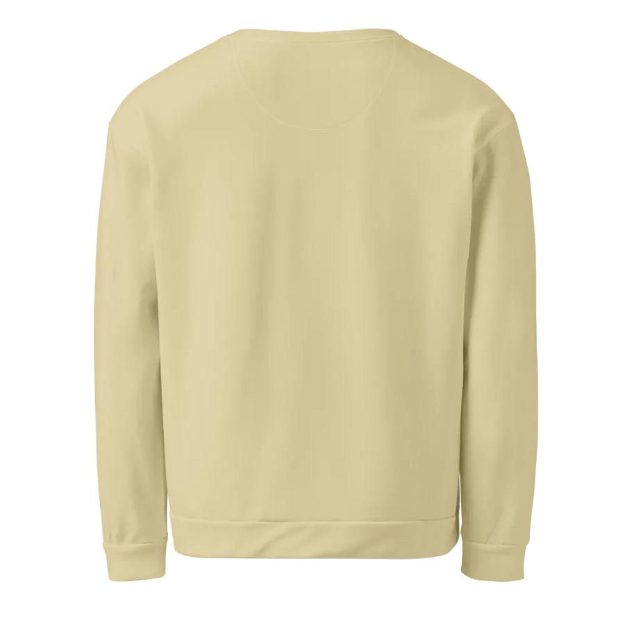 Plain Light Yellow Soft Summer Unisex Recycled Polyester Heavyweight Premium Sweatshirt by Treasure Pie product image (3)