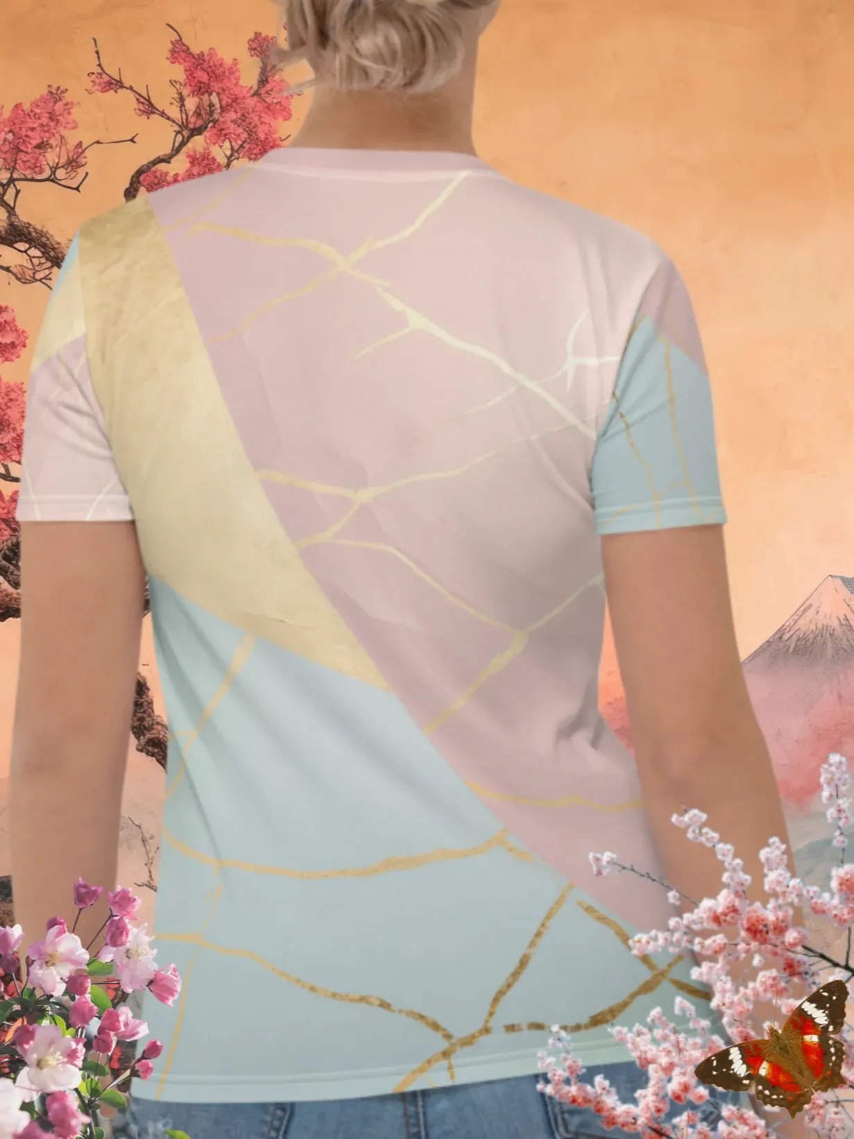Blended hues Kintsugi Print T-Shirt product image (4)