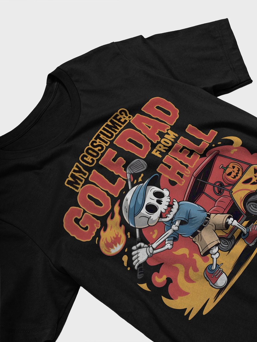 Fiery Golf Dad Skeleton T-Shirt product image (5)