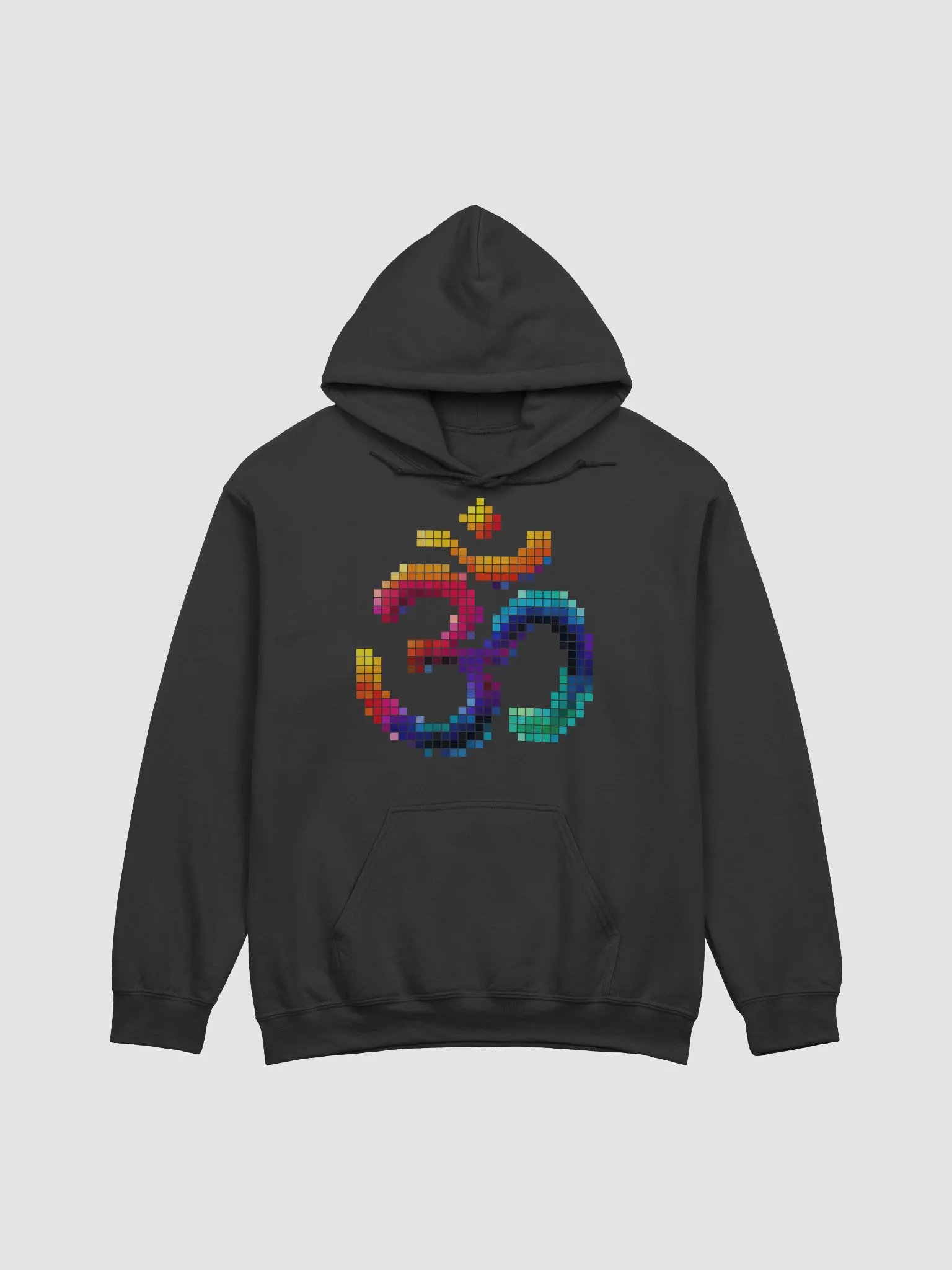 Pixelated Om Symbol Gildan Hoodie product image (1)