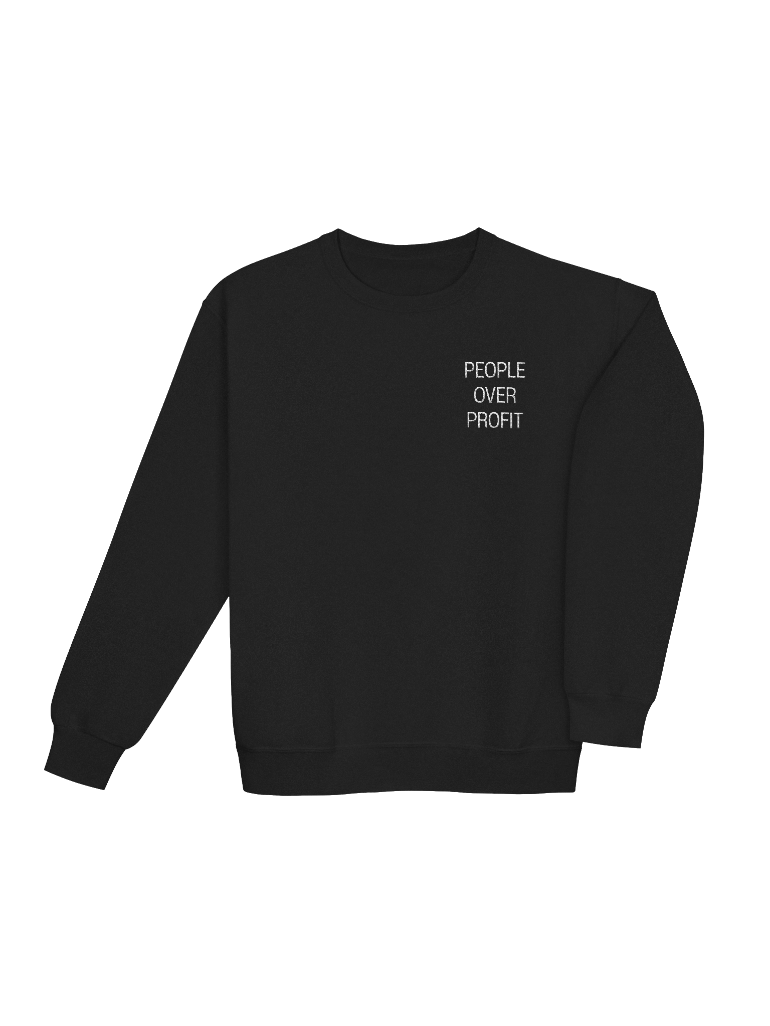 People Over Profit Classic Sweatshirt- Embroidered product image (4)