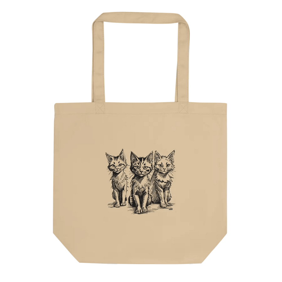 Whiskered Trio Eco Tote Bag product image (1)