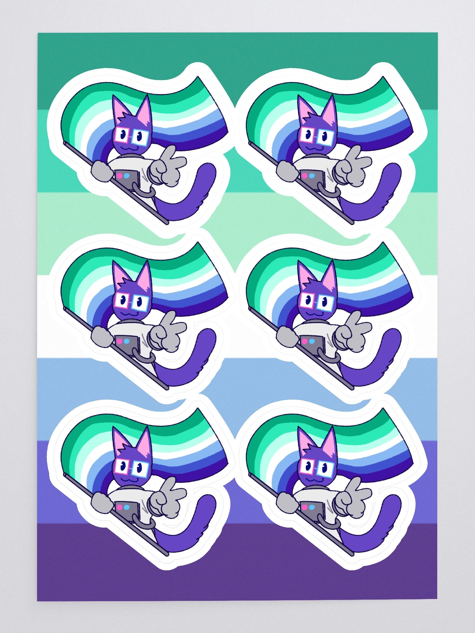 gay pride kaykay sticker sheet product image (3)