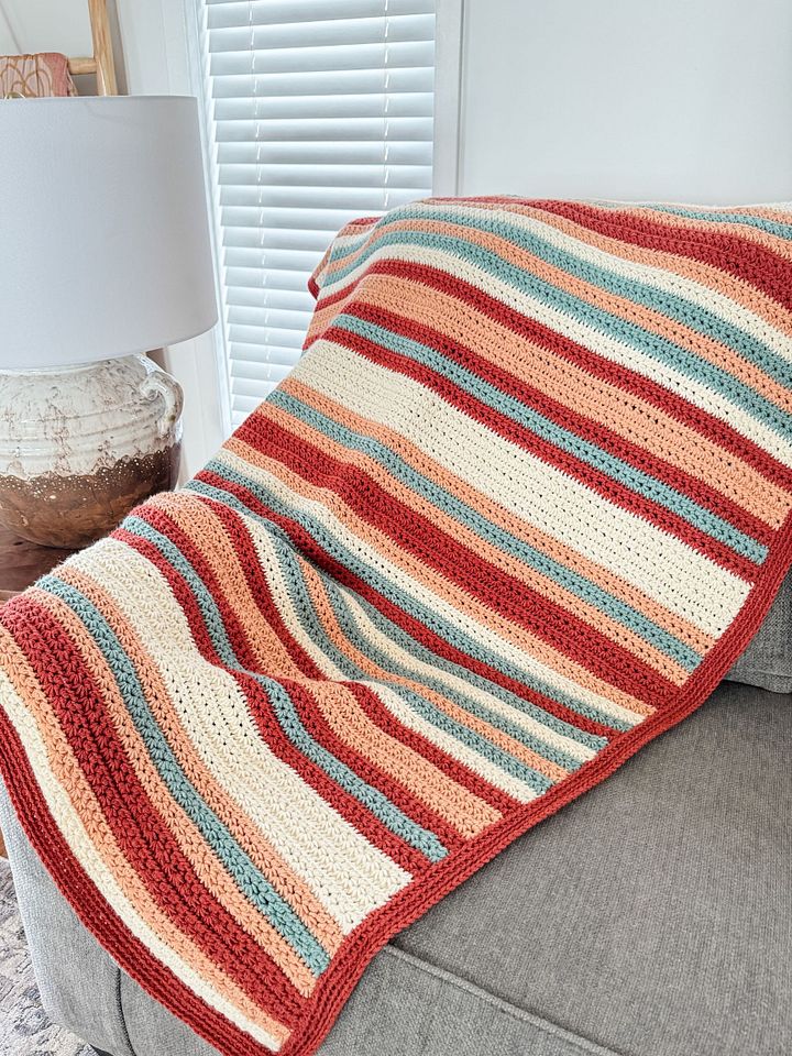 Sahara Stripes Blanket Crochet Pattern product image (2)
