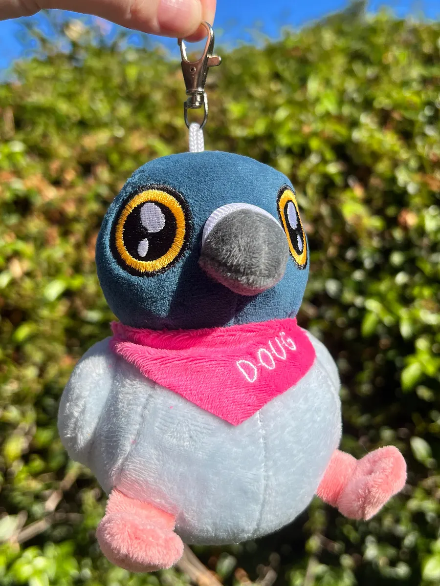 Doug the Pigeon Plush Keychain! product image (2)