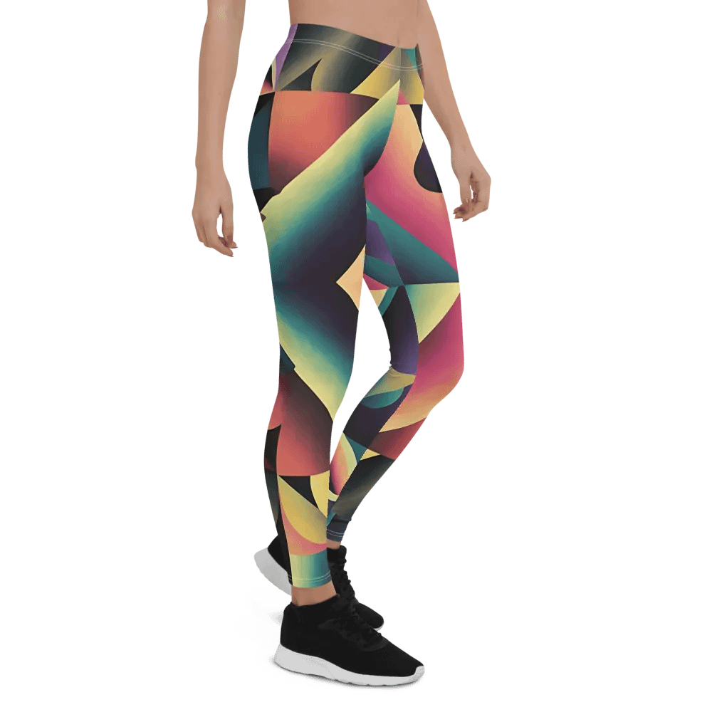 Abstract Lithographic Pattern Design leggings - V7 product image (1)