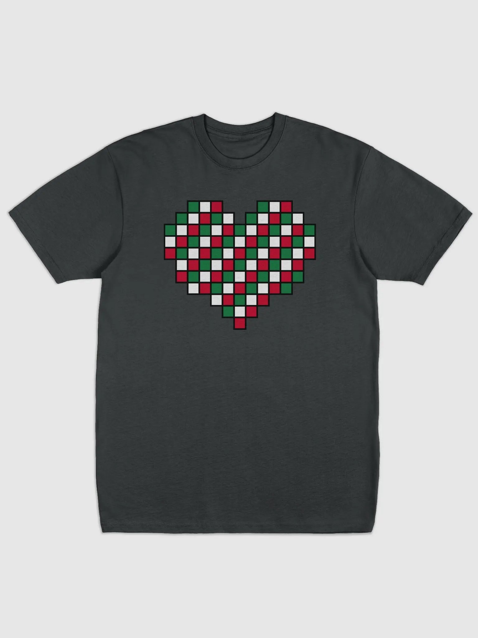 Candy Cane Heart Premium Heavyweight Tee product image (1)