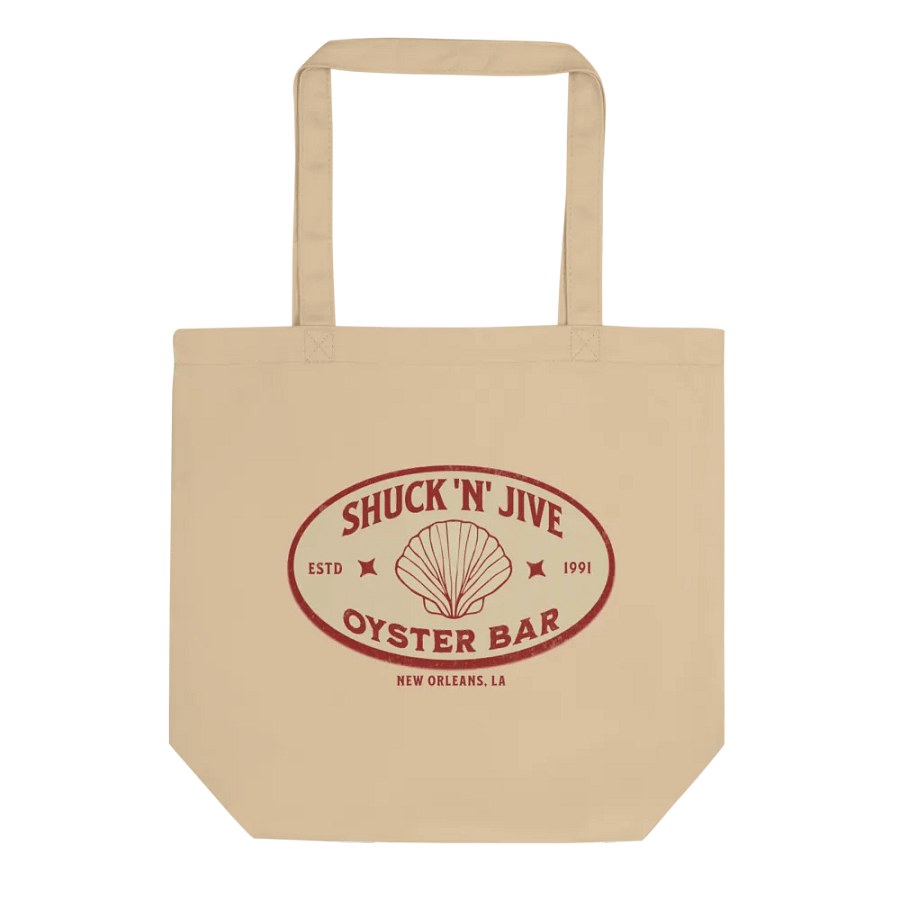 Vintage Oyster Bar Canvas Tote product image (1)