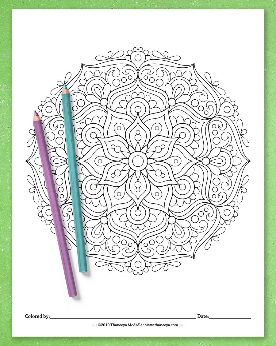 Detailed Mandala Coloring Pages product image (9)