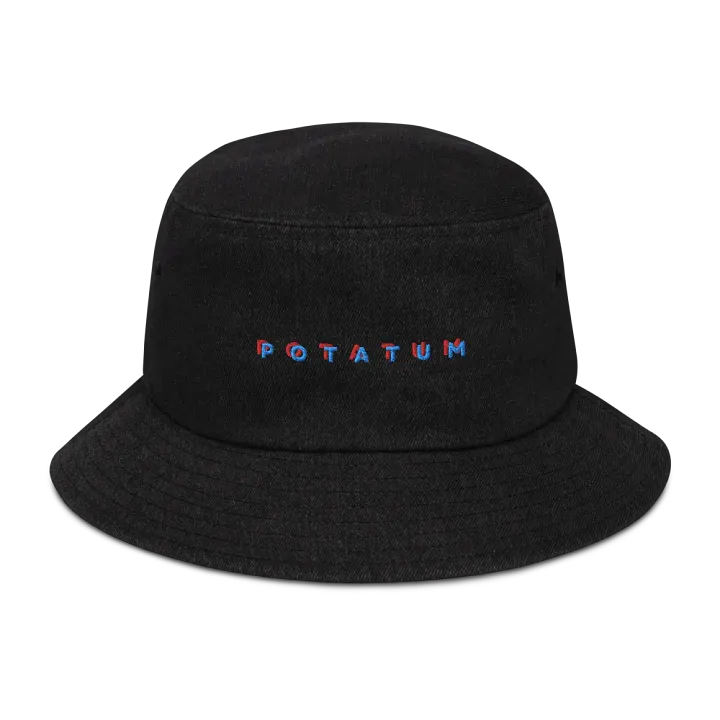 POTATUM 3D denim bucket hat product image (1)