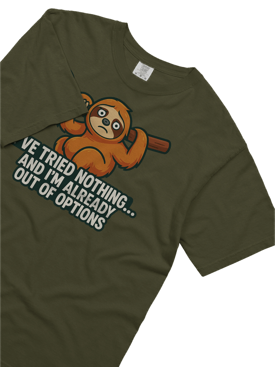 Sloth 'Out of Options' Heavyweight Tee product image (64)
