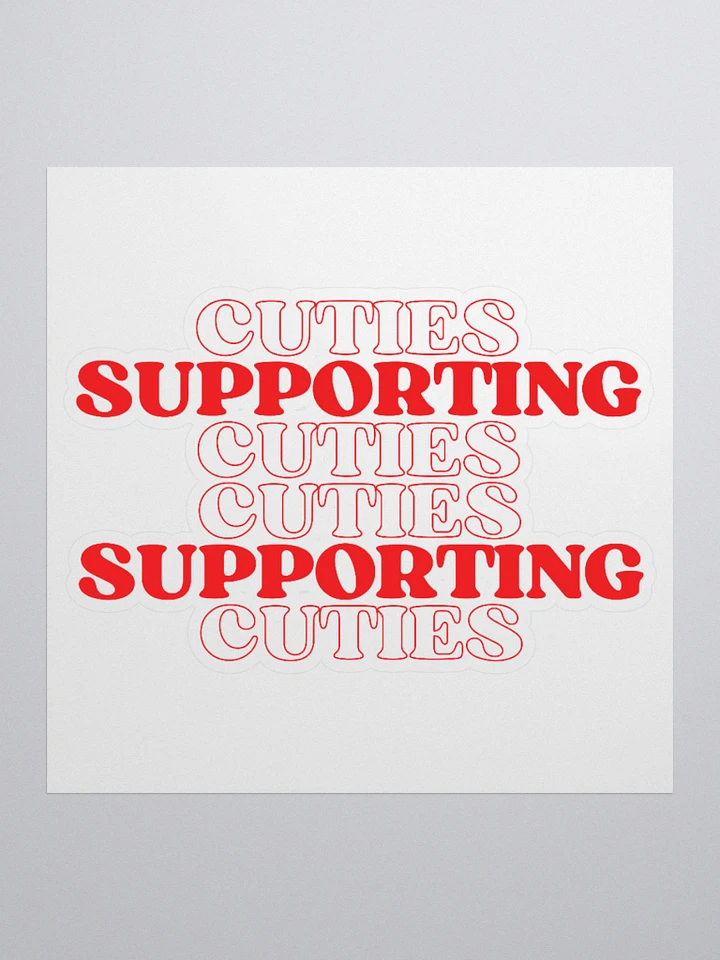 Cuties Supporting Cuties - Sticker product image (1)