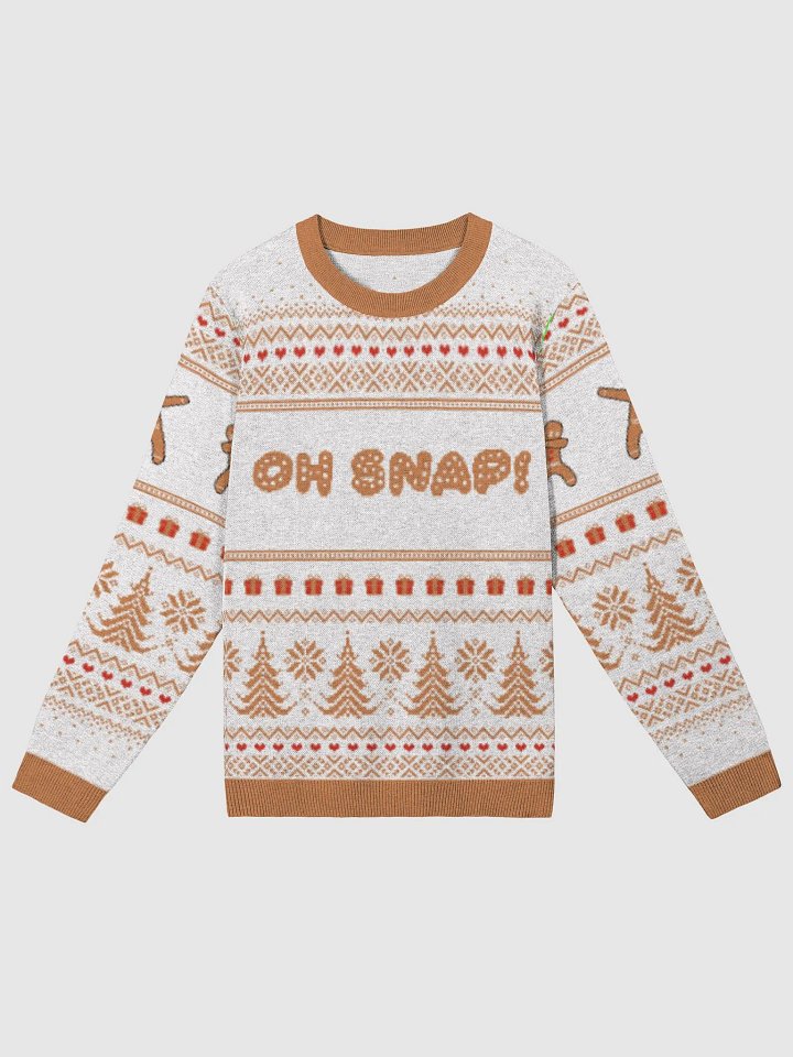 KNIT GINGERBREAD OH SNAP SWEATSHIRT product image (1)