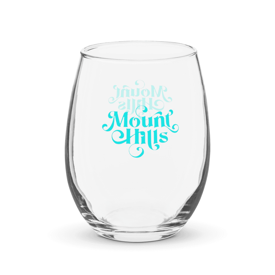 Turquoise Symmetry Stemless Wine Glass product image (3)
