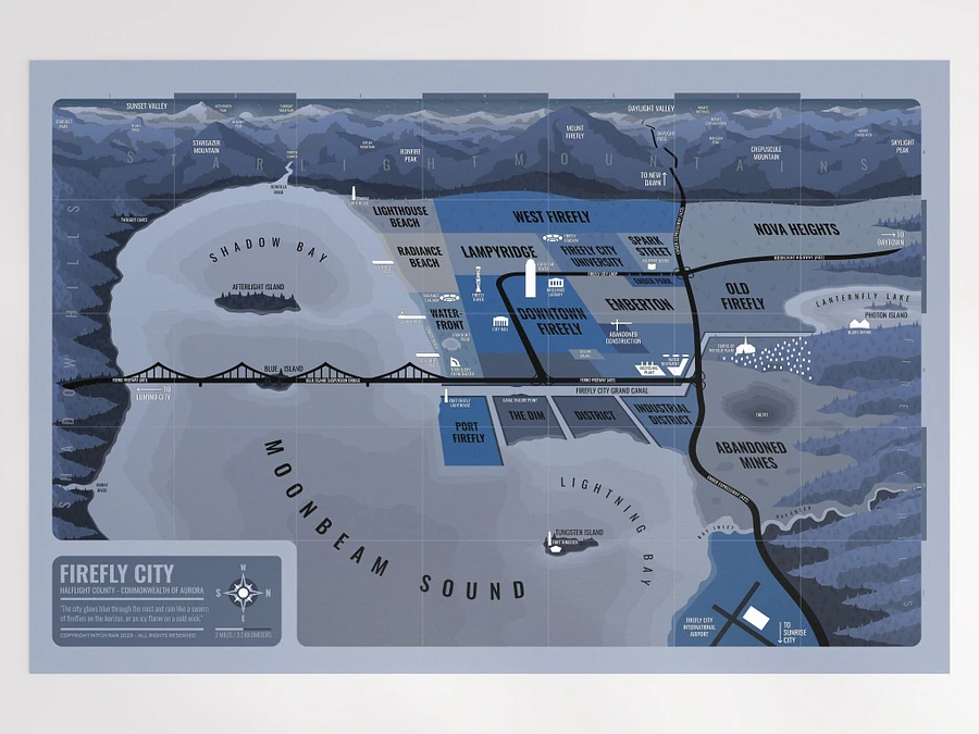 Map of Firefly City (Poster - Large) product image (1)