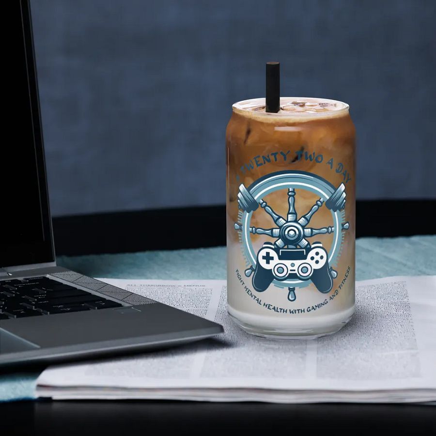 Mind Games Fitness Glass Cup product image (3)