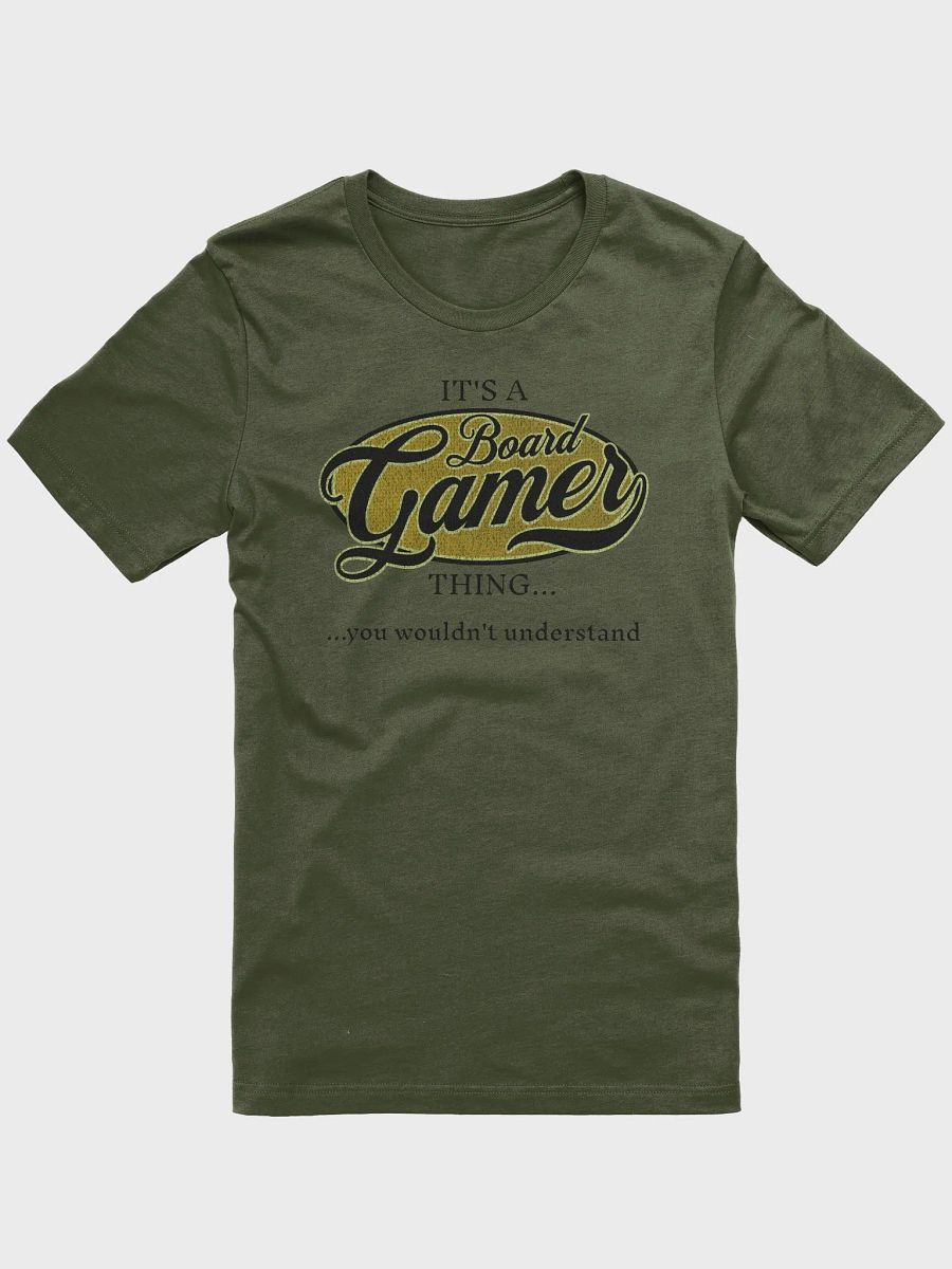 It's a Board Gamer Thing Retro Shirt - Olive product image (2)