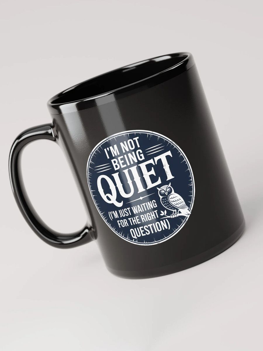 Not Being Quiet Human Design Projector Black Mug product image (3)