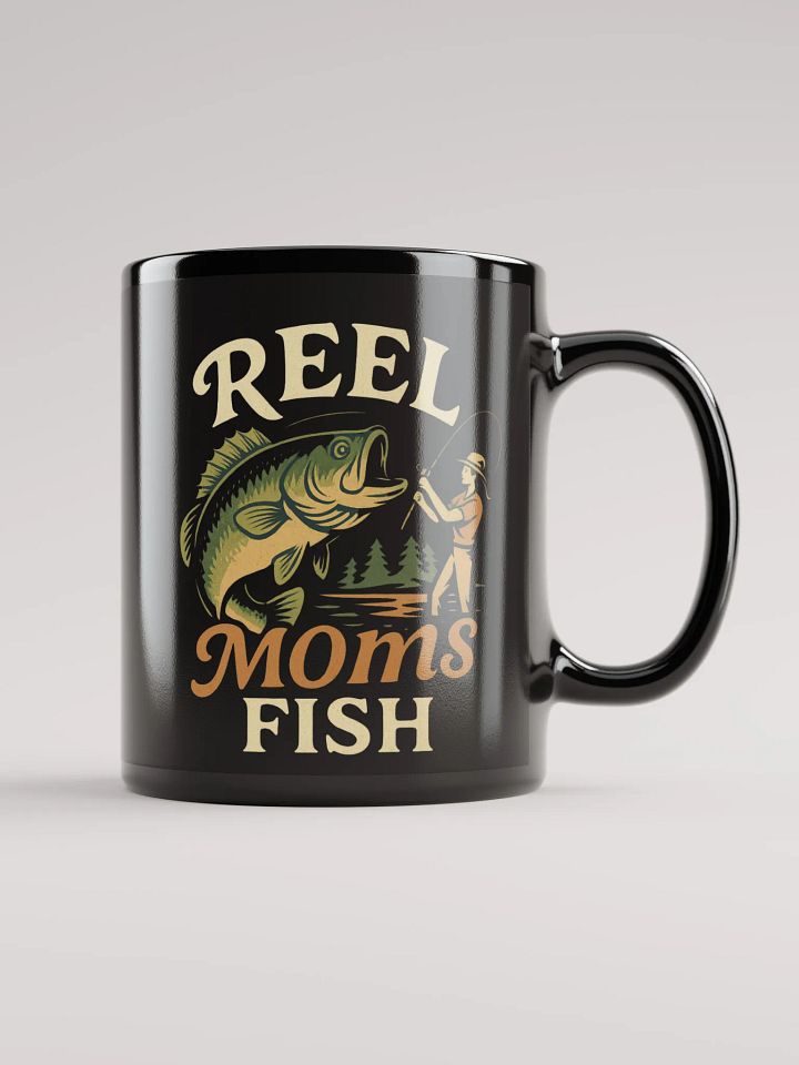 Reel Moms Fish Coffee Mug – Funny Vintage Mug for Fishing Moms product image (1)