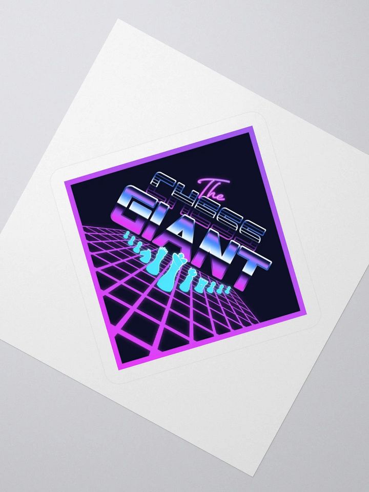 Outrun Chessboard sticker product image (6)