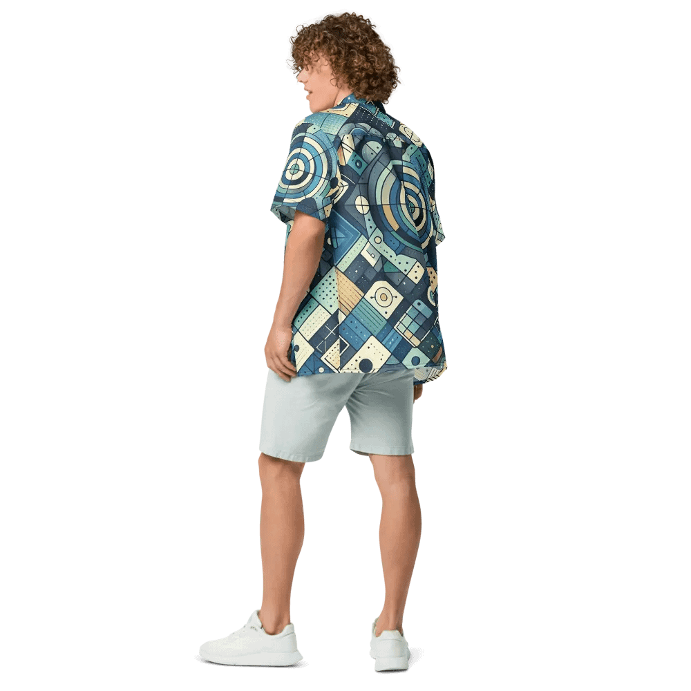 Symmetry Waves Hawaiian Shirt product image (8)