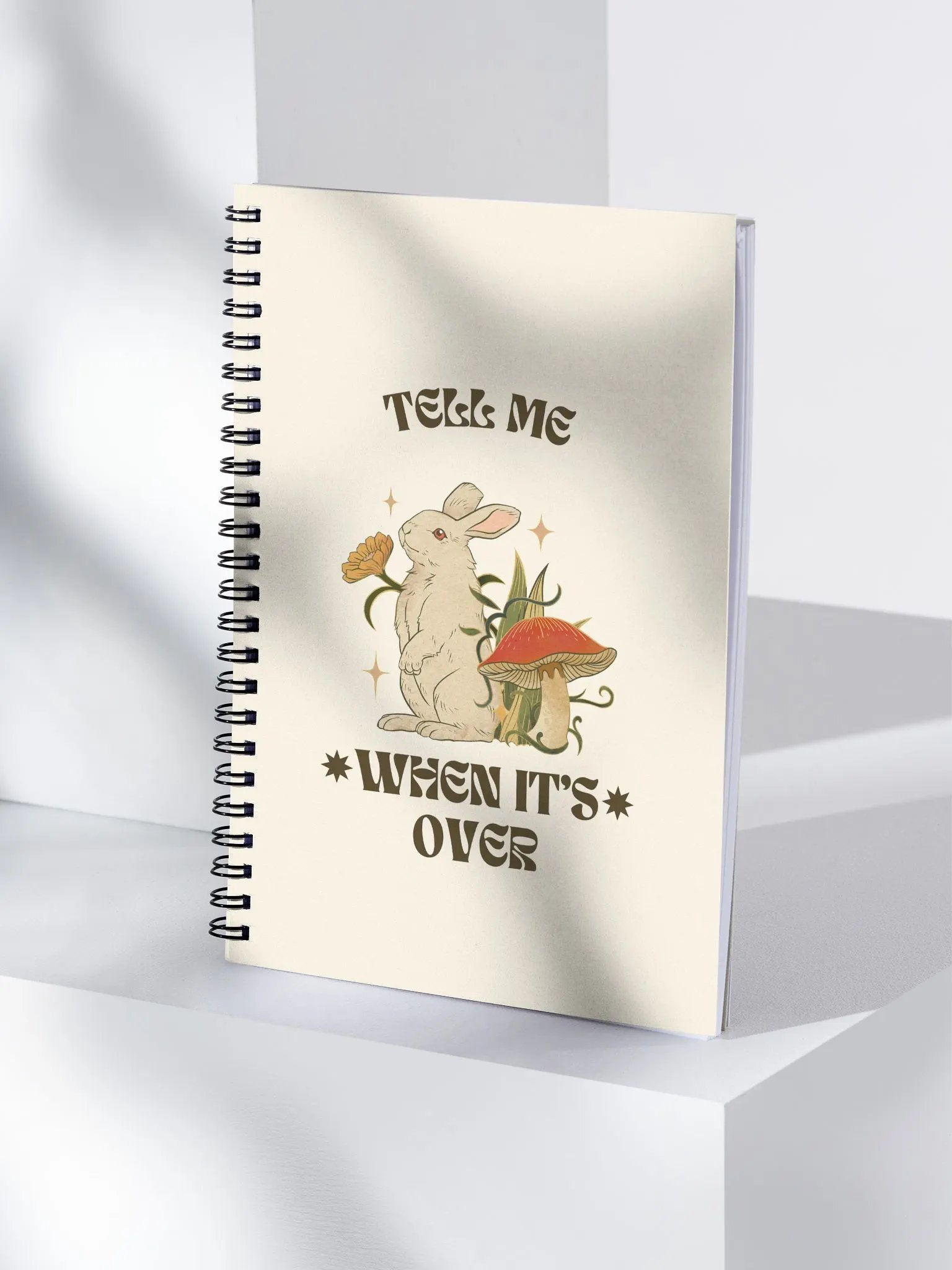 Whimsical Rabbit Dreams Spiral Notebook product image (4)