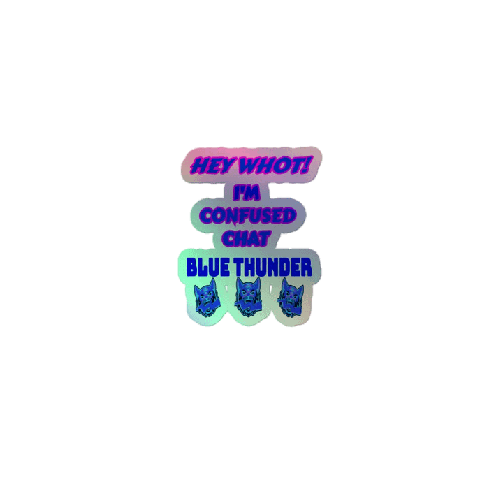 Blue Thunder Digital Glitch Cybernetic Sticker Pack product image (1)