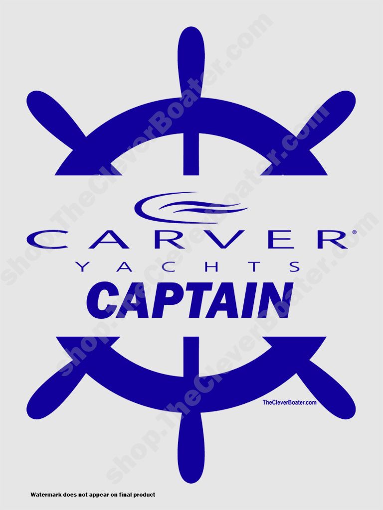 Carver Captain - T-Shirt - Light Shirt w/Blue Logo product image (2)