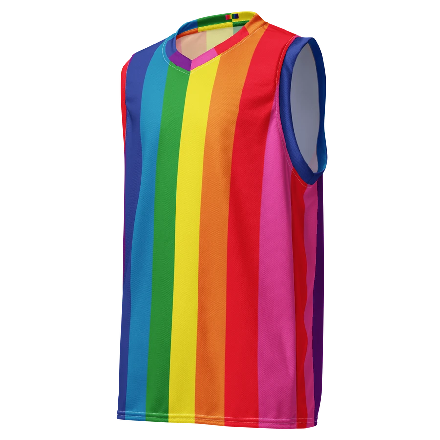 1978 Rainbow Pride Flag = 8-Color - All-Over Print Basketball Jersey product image (5)